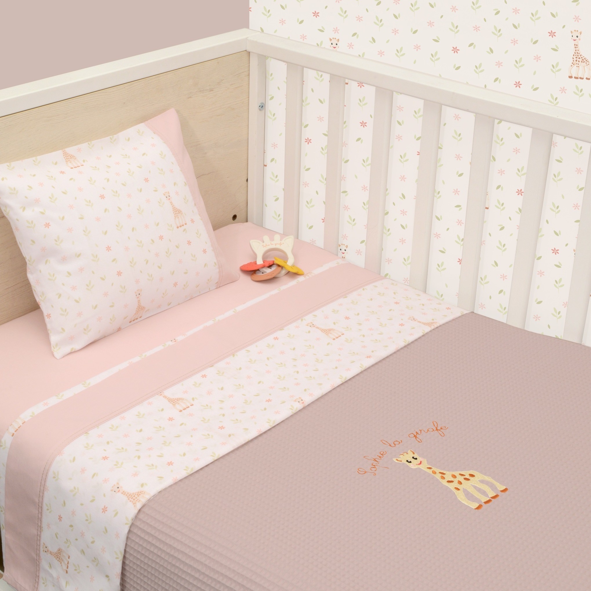 Κουβέρτα Πικέ Αγκαλιάς 75x95cm Design 502 Sophie La Girafe