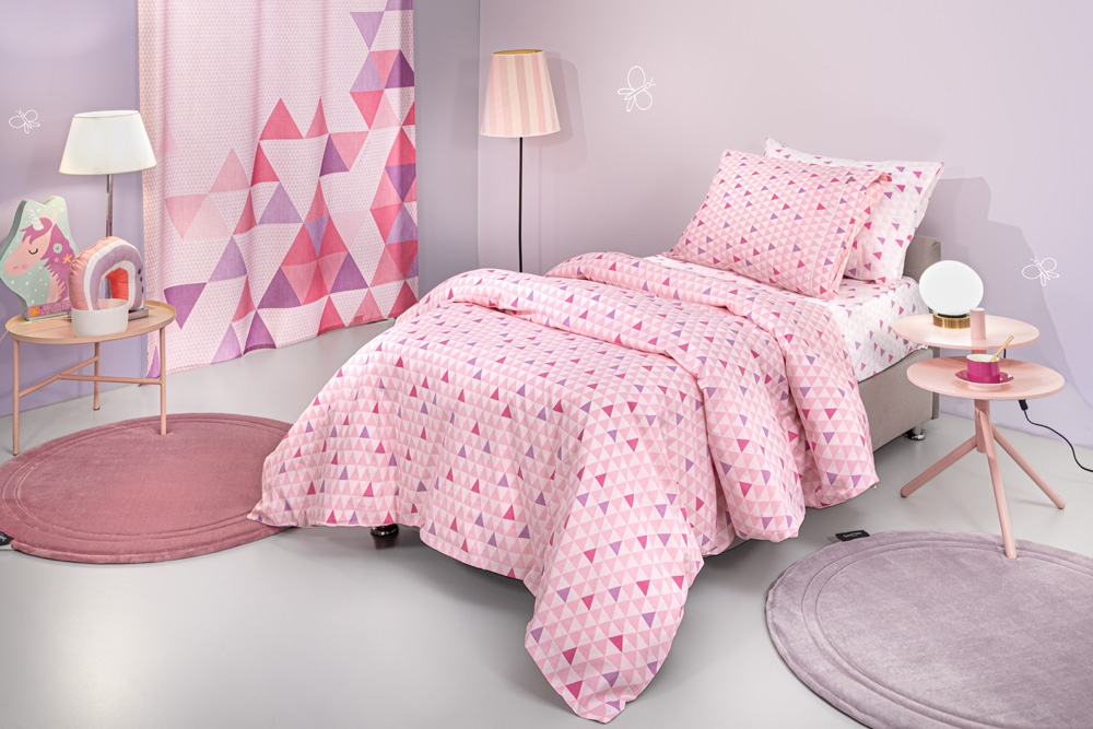 Σετ 3τμχ Παιδικά Σεντόνια Two 2 Twenty Fuchsia 