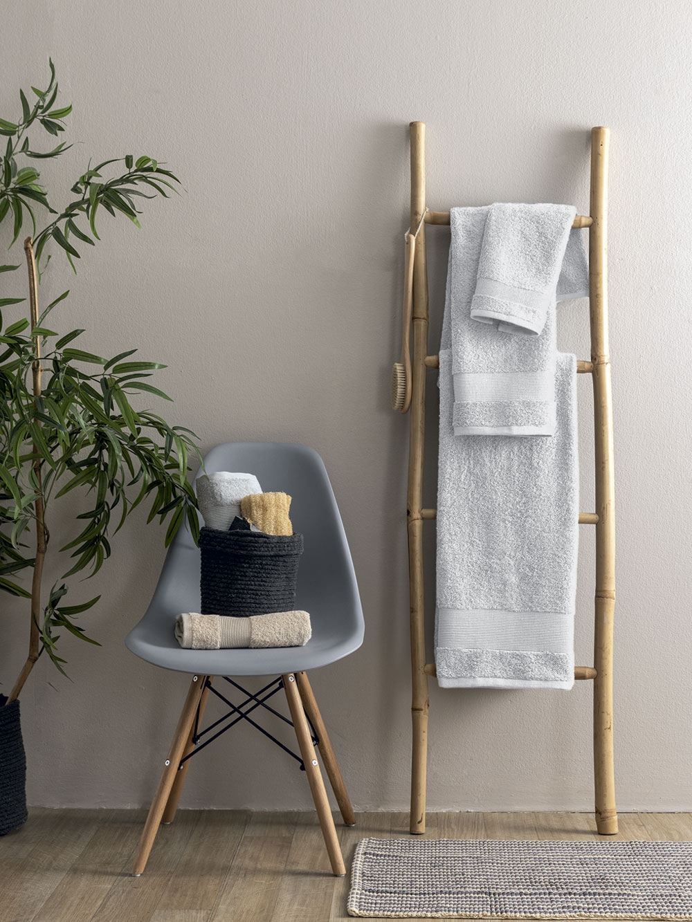 Πετσέτα Λουτρού Towels Collection 80x160 NAYA WHITE