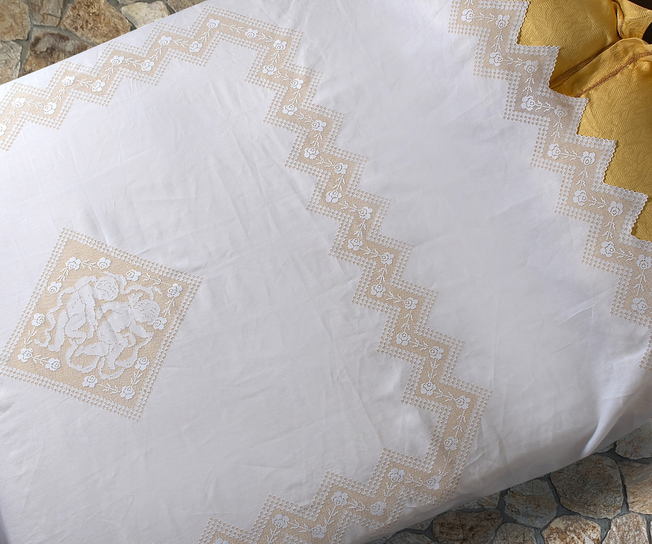 Χειροποίητη λινή κουβέρτα 274 (260cm x 280cm)