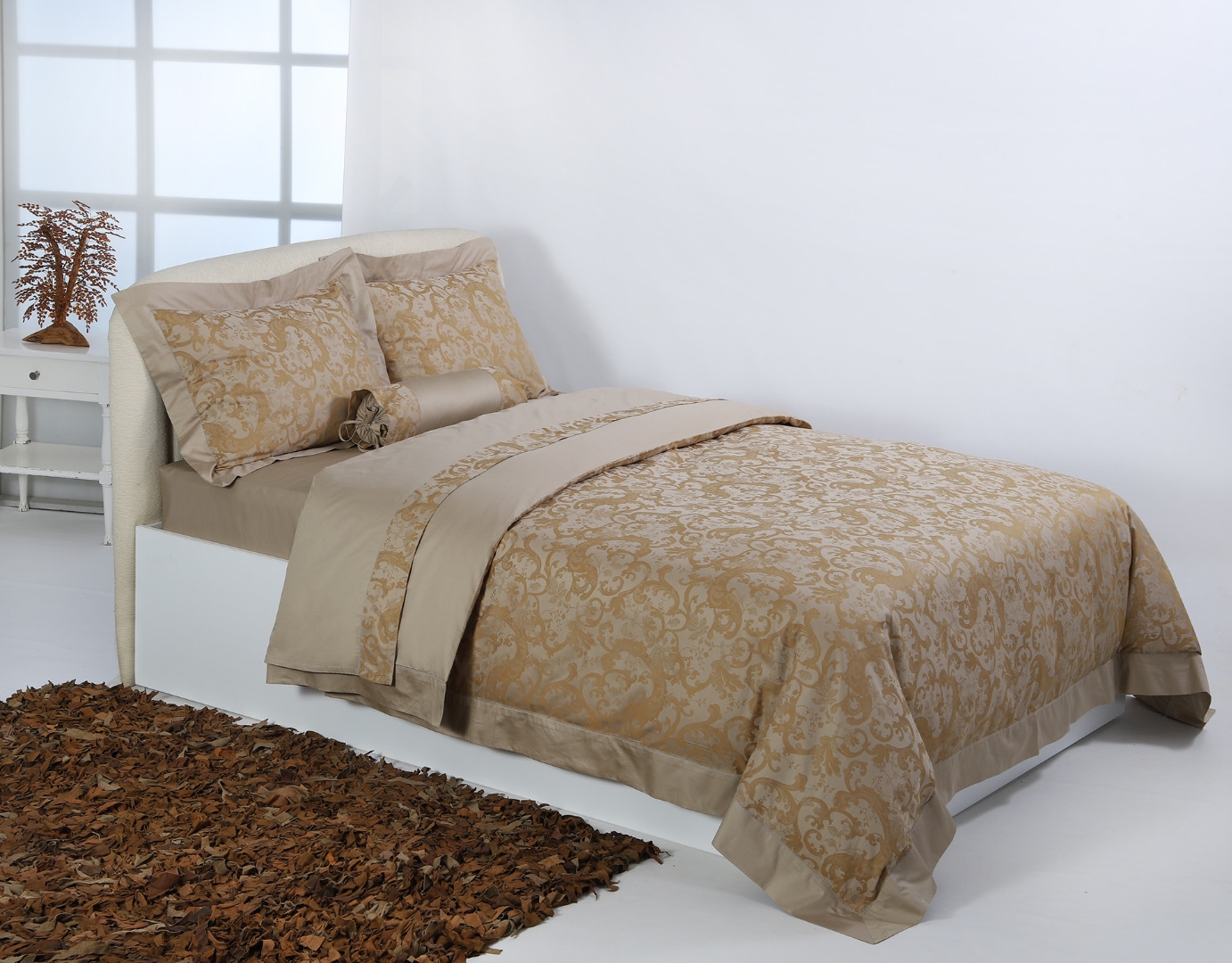 Σετ 6 τεμαχίων υπέρδιπλα σεντόνια ζακάρ (230cm x 250cm) HS008