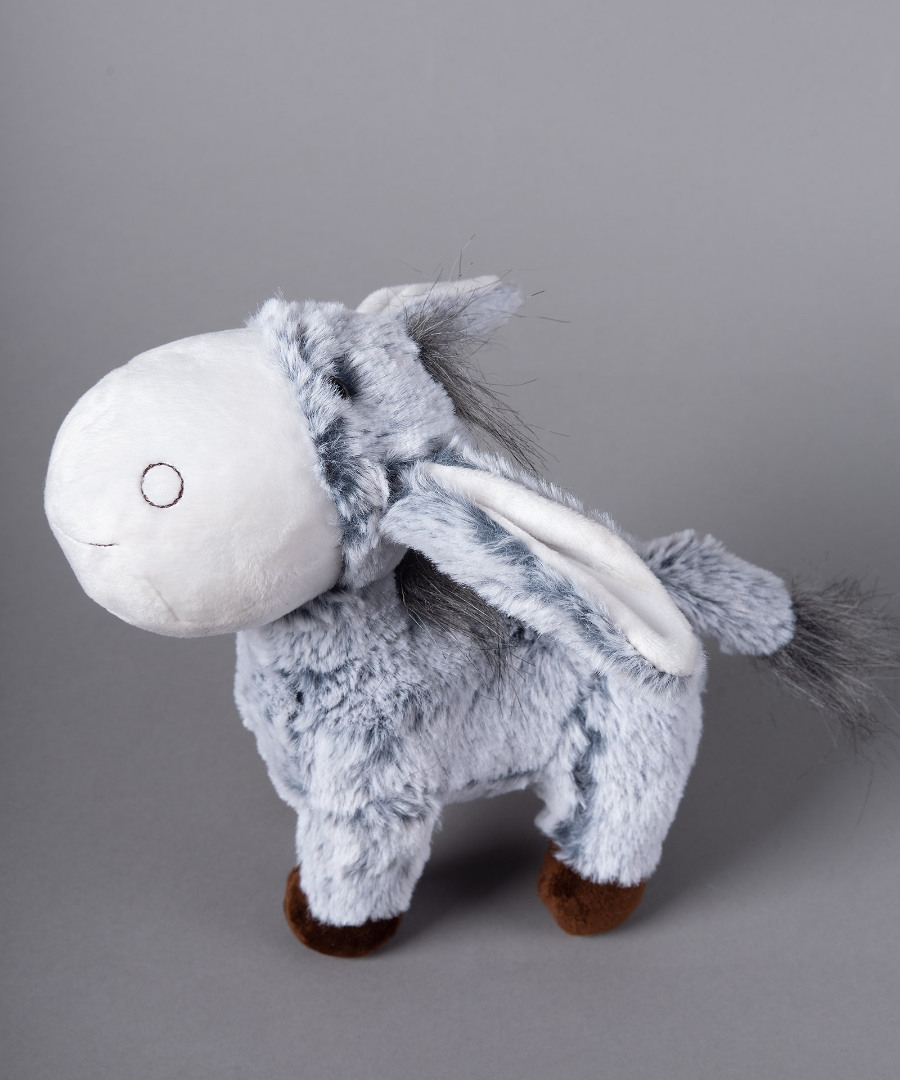 Λούτρινο γαιδουράκι (20cm x 10cm) γκρί