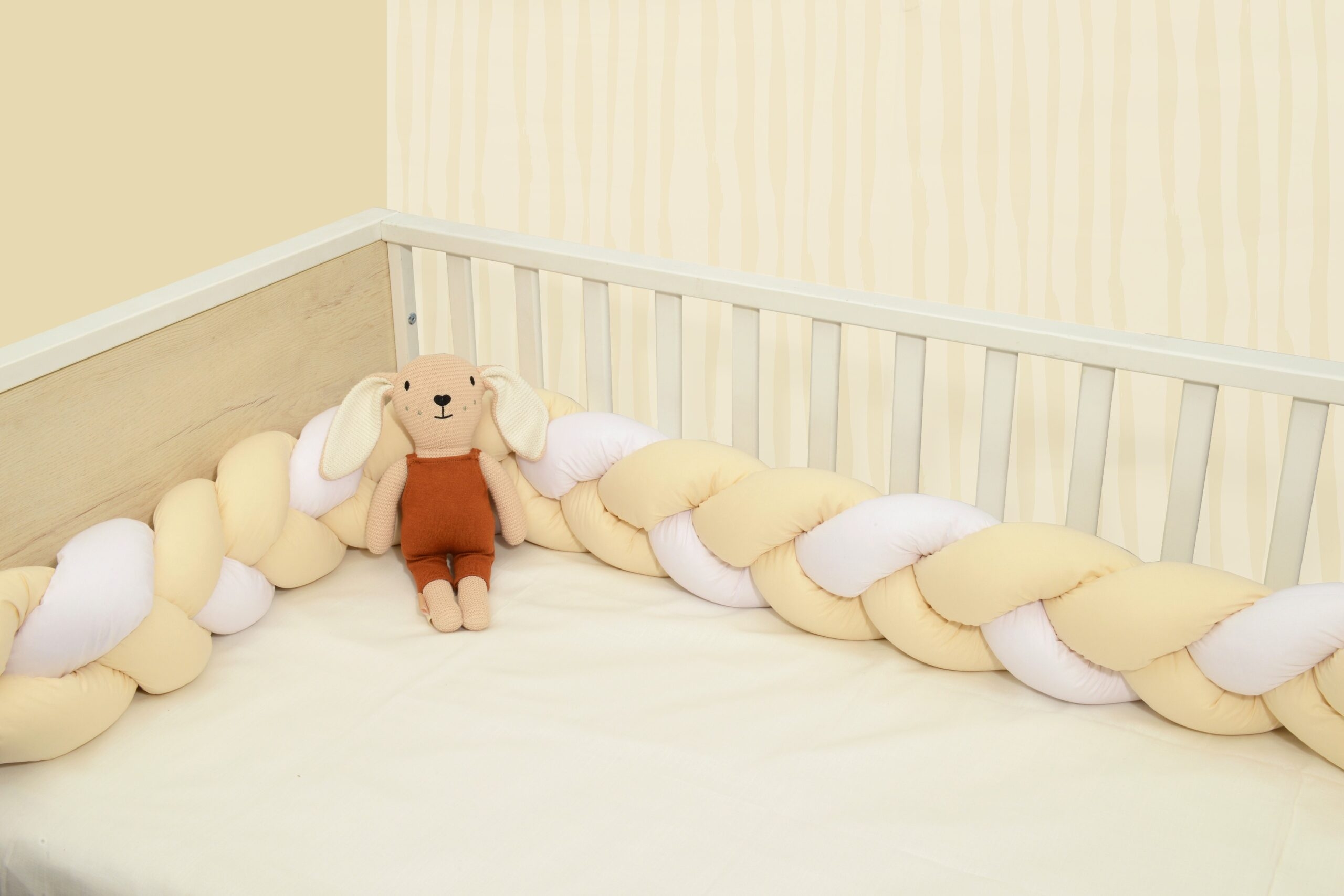 Πλεξούδα τριπλή βαμβακερή 20X200  με ειδική εσωτερική επένδυση Design 3140 Oliver Baby