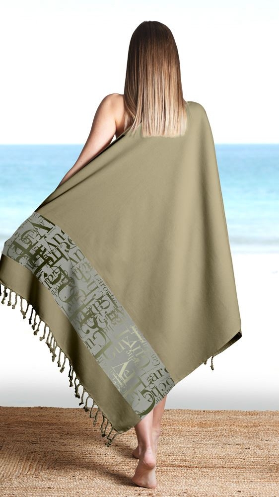 Πετσέτα Θαλάσσης Pestemal 12 Khaki 