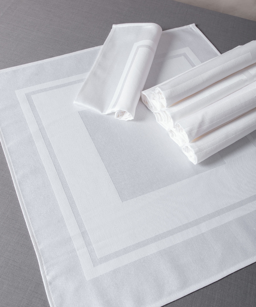 Πετσέτες φαγητού (10 τεμάχια) 423 (45cm X 45cm) λευκές