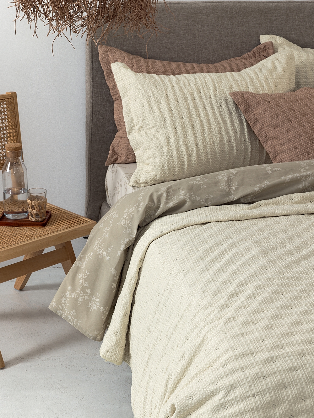 Κουβερλί ημίδιπλο 160x240 TOT IVORY