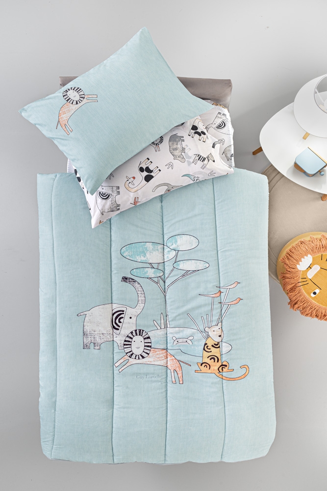 Παιδικό Πάπλωμα Zootopia Aqua Grey Suede 