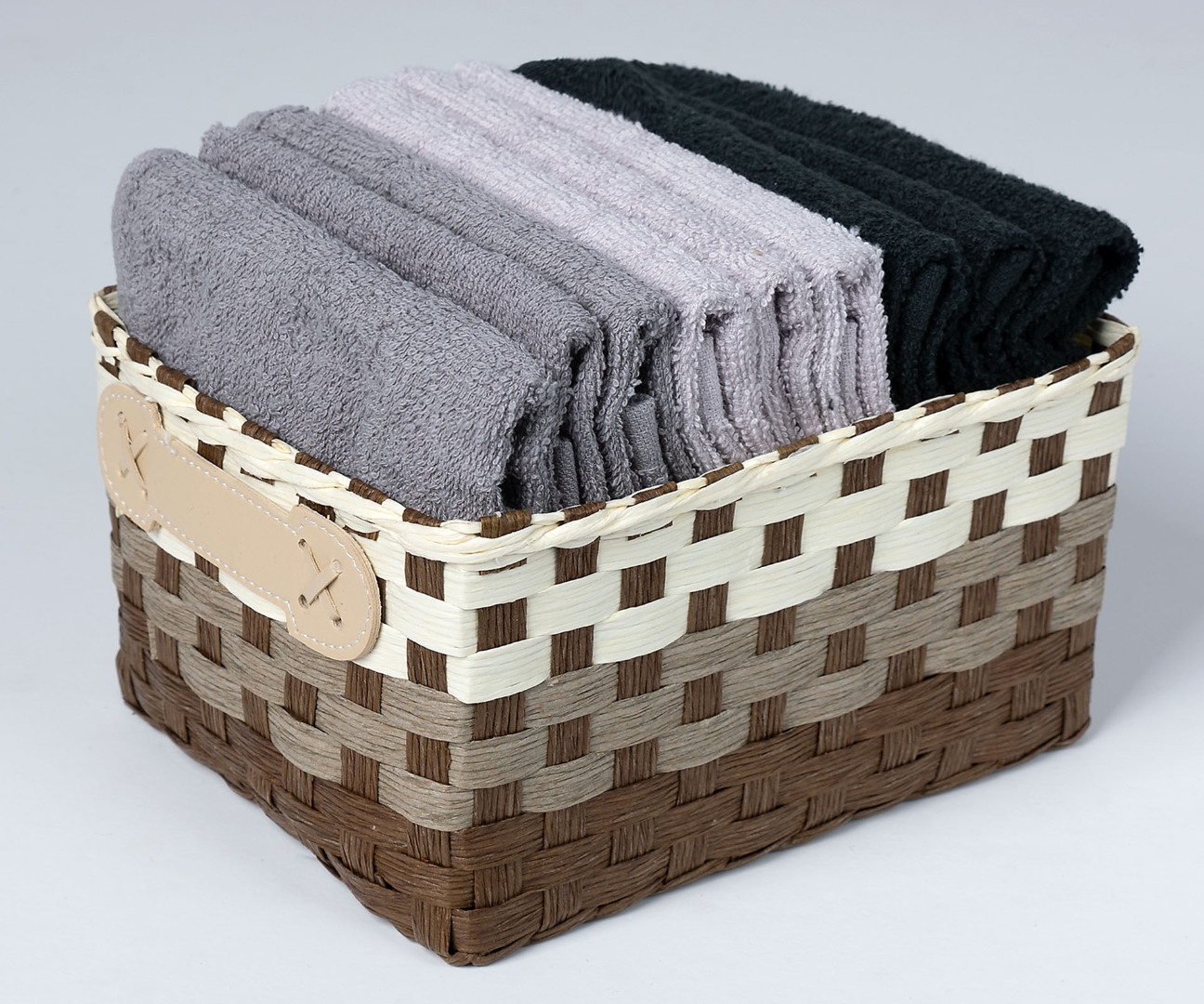 Σετ λαβέτες 9 τεμάχια (30cm x 30cm) γκρί