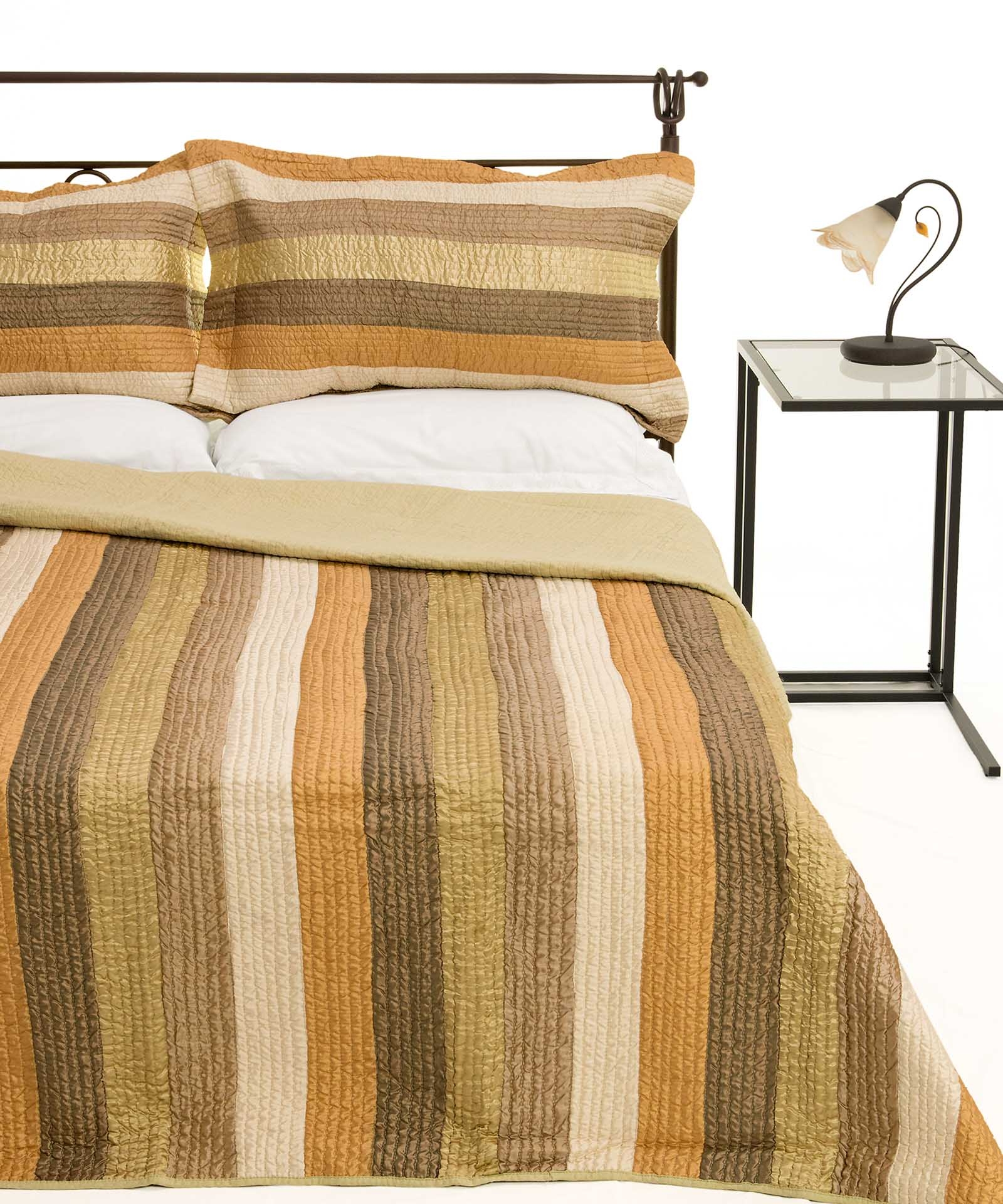 ΚΟΥΒΕΡΛΙ σετ (220cm x 240cm + 2 x 50cm x 70cm)  6329 λαδί