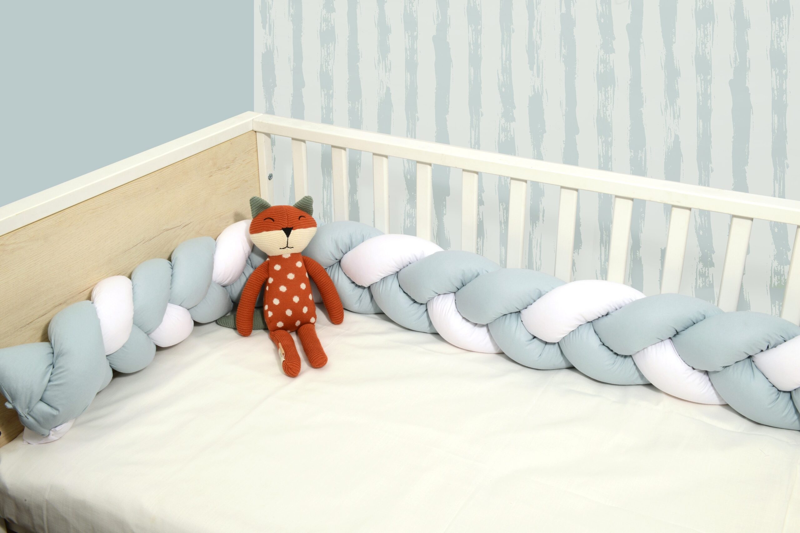 Πλεξούδα τριπλή βαμβακερή 20X200  με ειδική εσωτερική επένδυση Design 3130 Oliver Baby