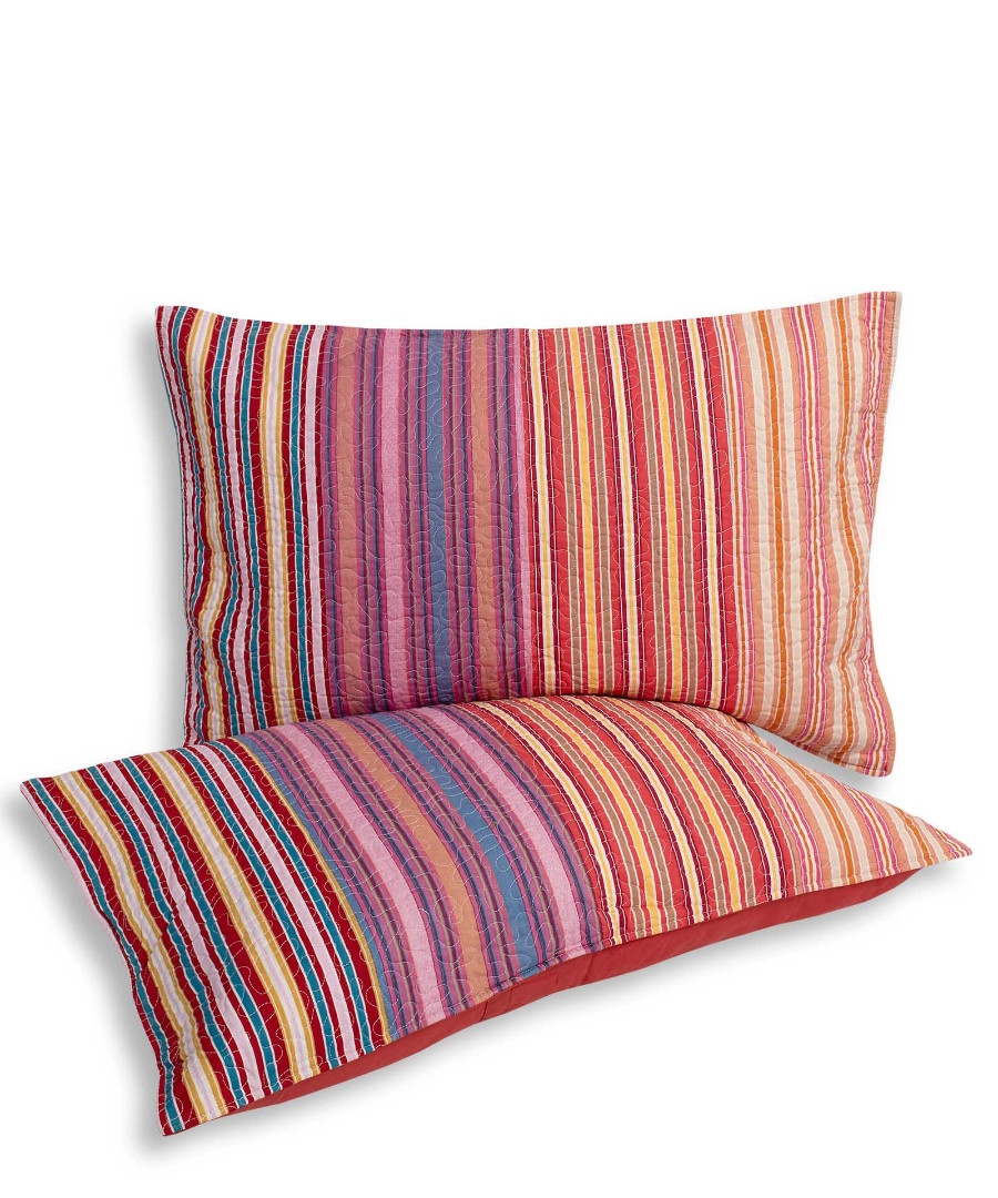 Μαξιλαροθήκη patch (50cm x 72cm) ριγέ πορτοκαλί τεμάχιο