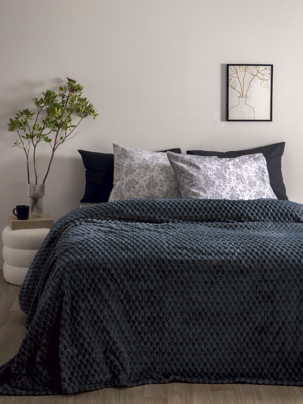 Κουβέρτα Fleece 220x240 ASTER COAL