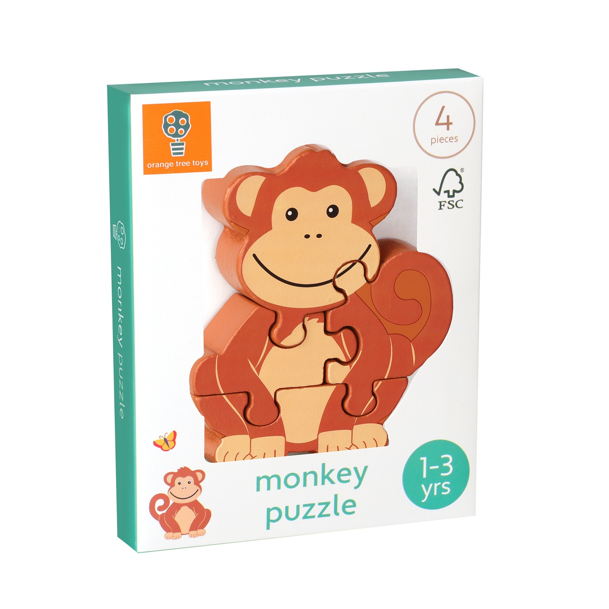 Μίνι Παζλ Μαϊμουδάκι Orange Tree Toys