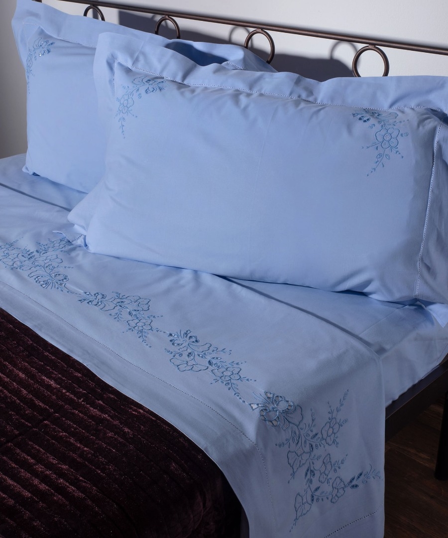 ΧΕΙΡΟΠΟΙΗΤΟ ΑΠΛΙΚΕ ΣΕΝΤΟΝΙ NJ01 ΤΕΣΣΑΡΩΝ ΤΕΜΑΧΙΩΝ (225CM X 270CM) ΣΙΕΛ