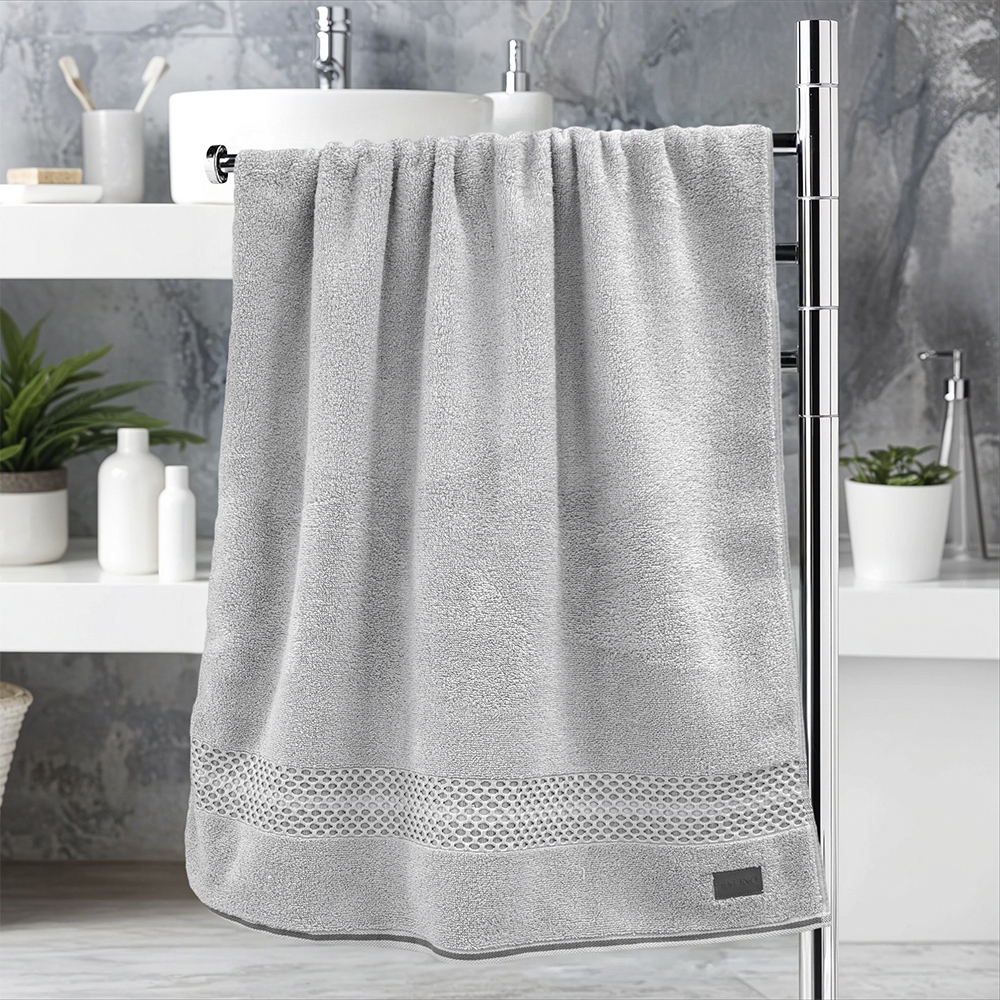 LINO Πετσέτα Σώματος (70x140) Igalo Ασημί