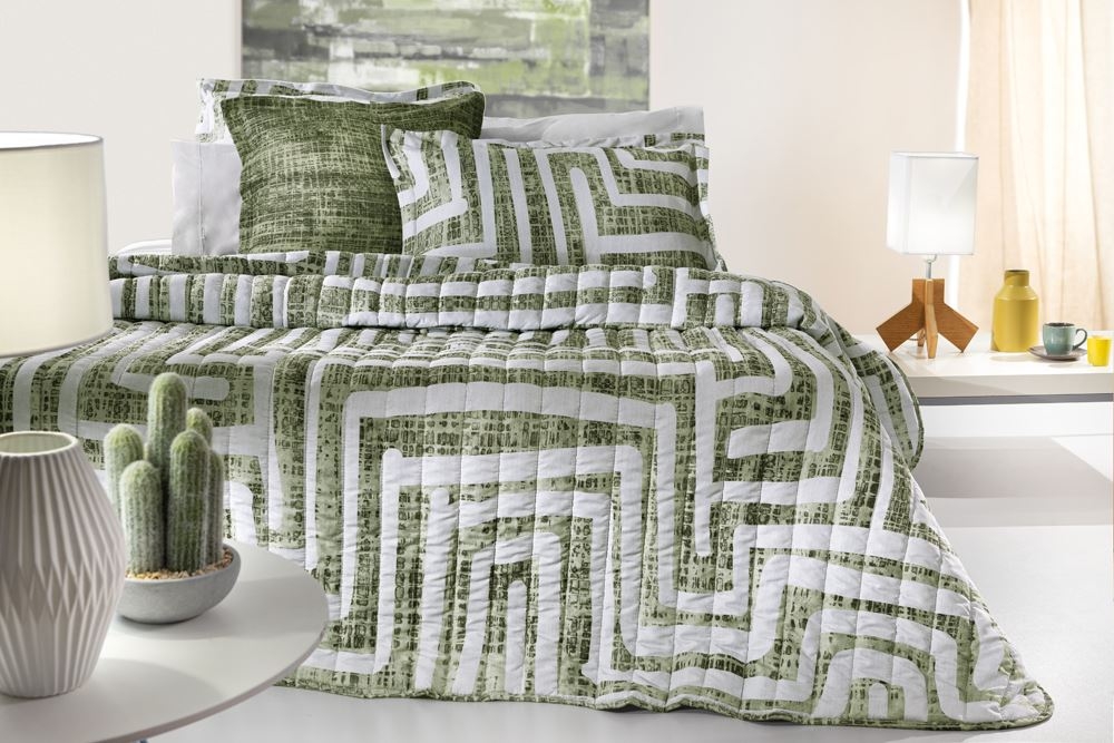 Ζεύγος Μαξιλαροθήκες Enigma Lime Oxford 