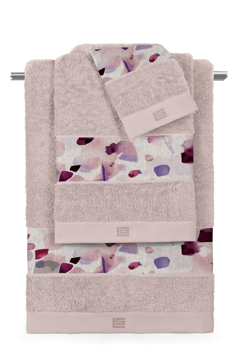 Σετ 3τμχ. Πετσέτες Carmel Melanze-Pudra