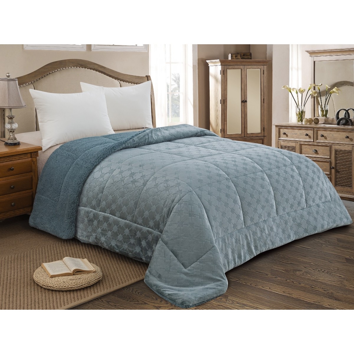 ΚΟΥΒΕΡΤΟΠΑΠΛΩΜΑ ΥΠΕΡΔΙΠΛΟ 220X240  ADAM HOME (825) LAGUNA