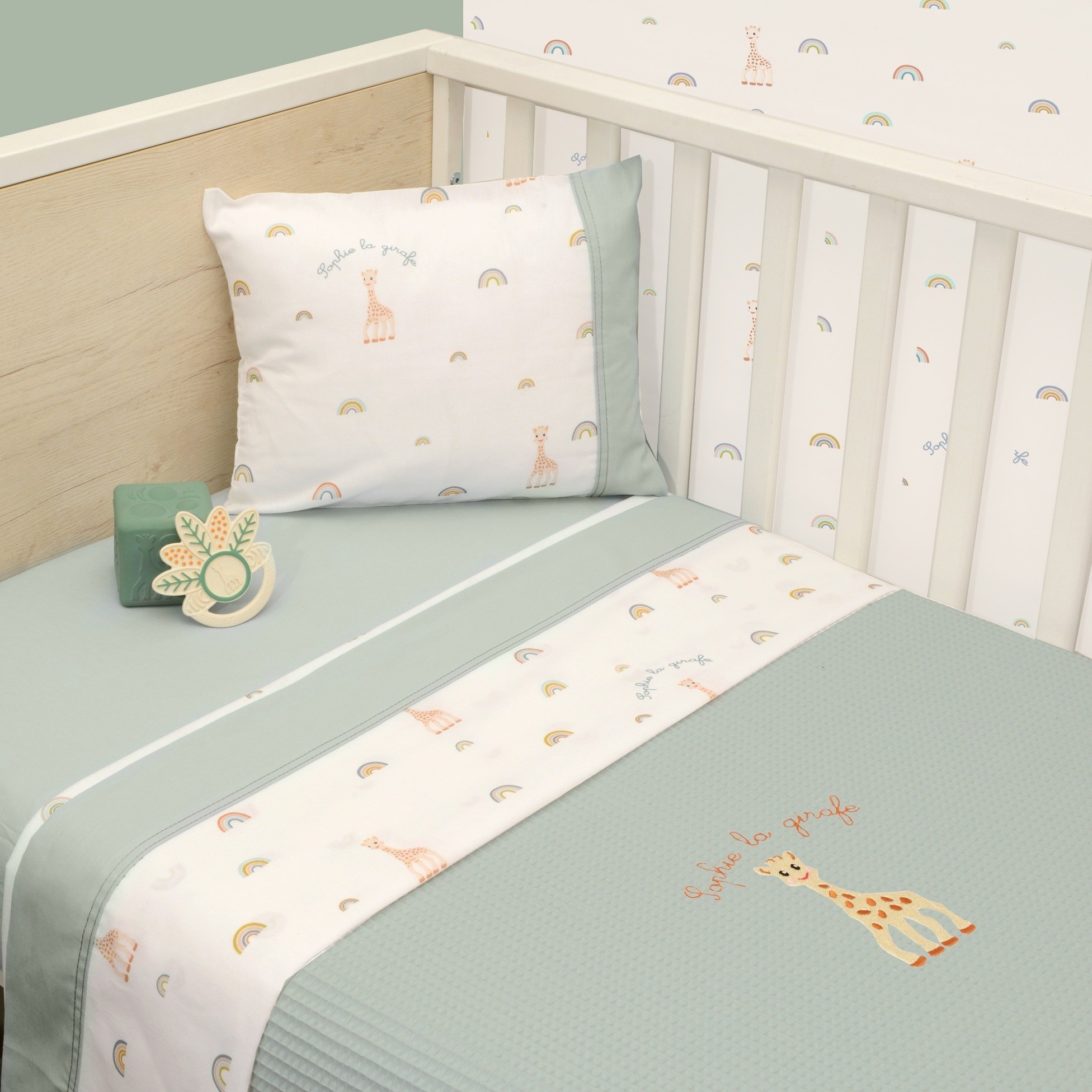 Κουβέρτα Πικέ Αγκαλιάς 75x95 Design 503 Sophie La Girafe