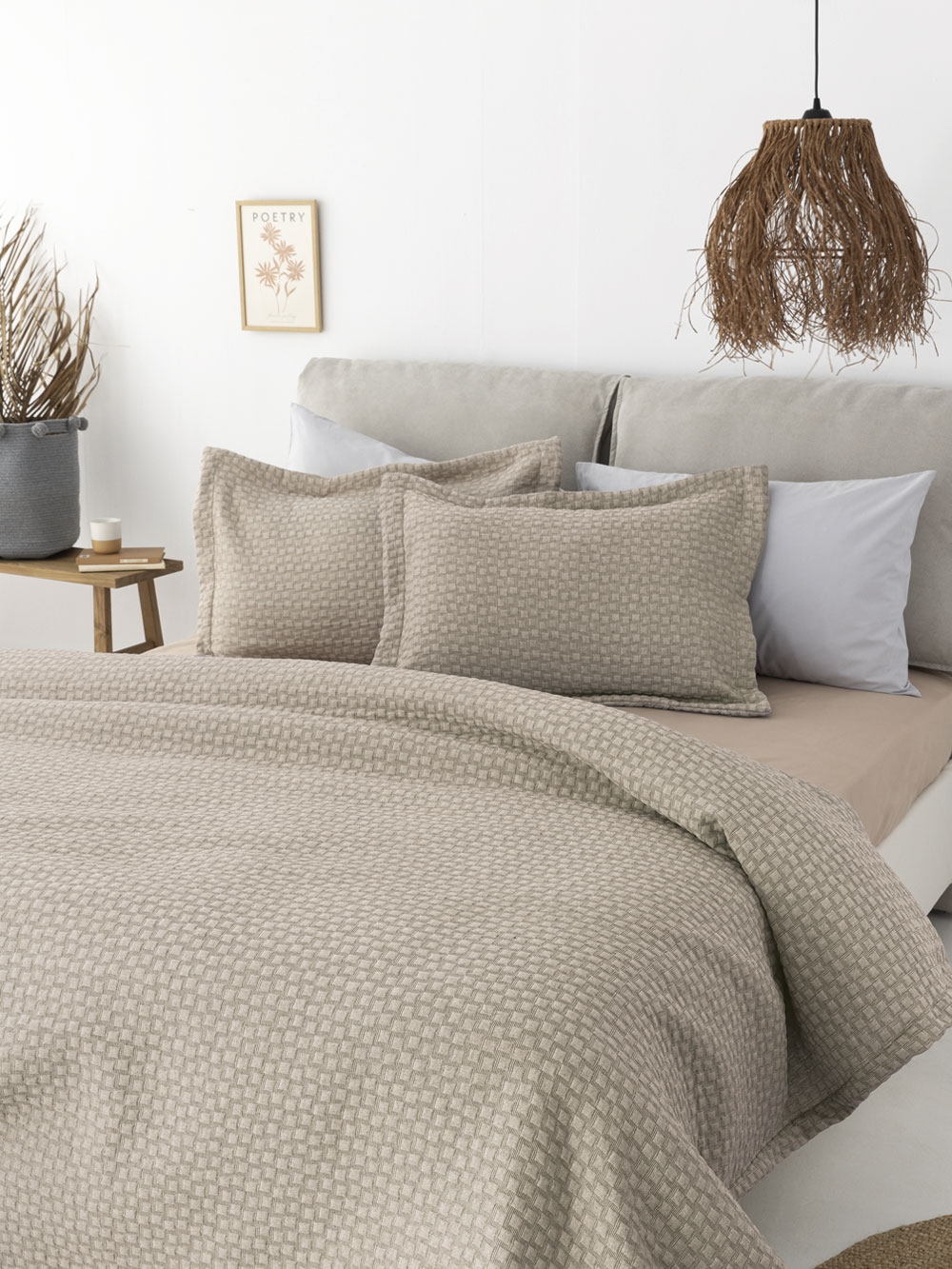 Κουβέρτα Matelasse 230X260 DAPHNE BEIGE