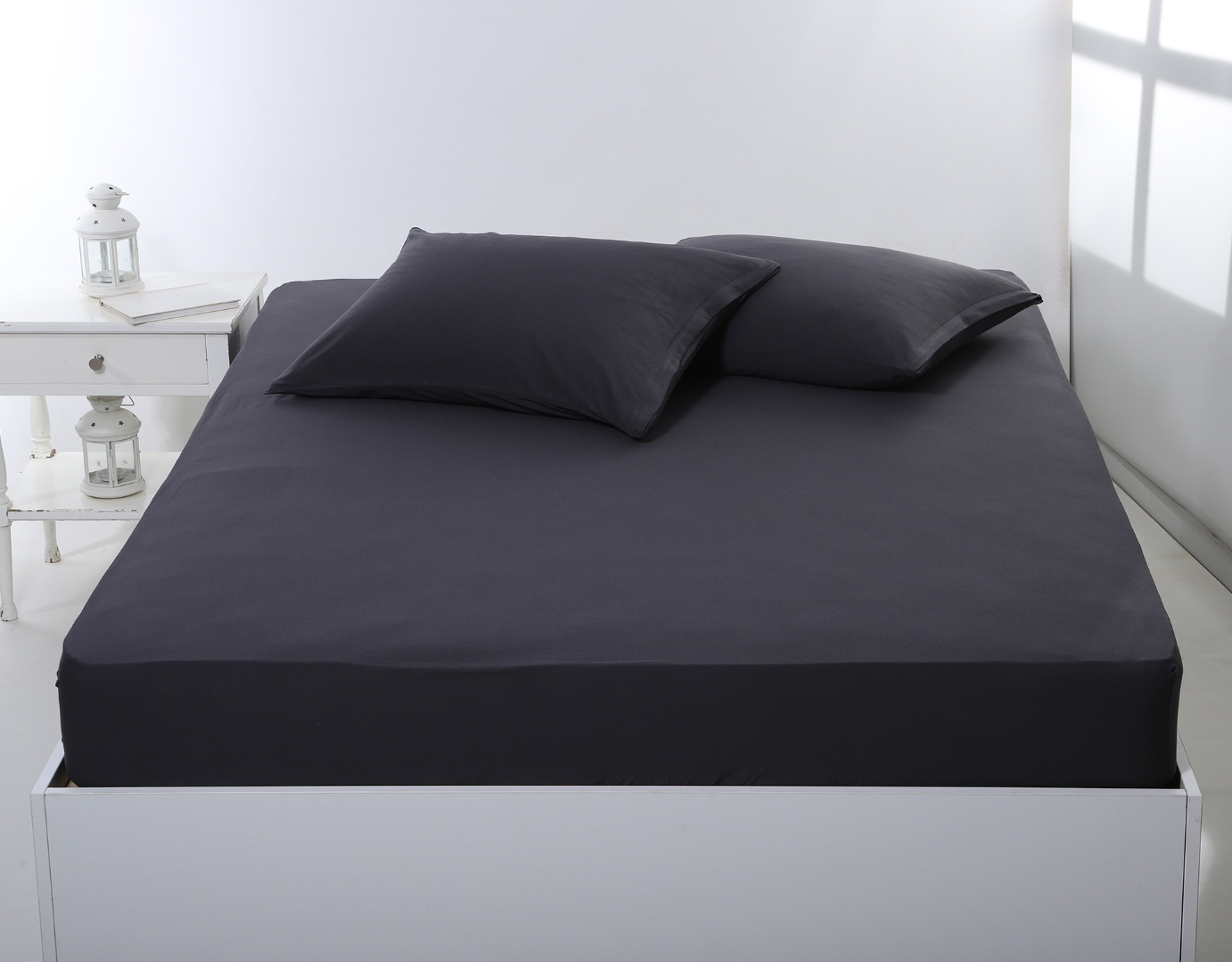 Σεντόνι με λάστιχο jersey (180cm x 200cm + 35cm) dark grey