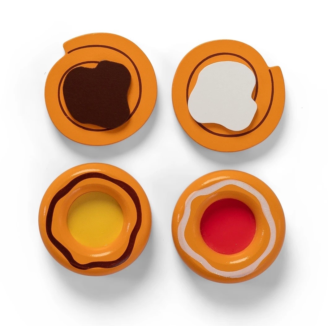 Σετ 4 Ξύλινα Μικρά Κρουασάν - Mama Memo