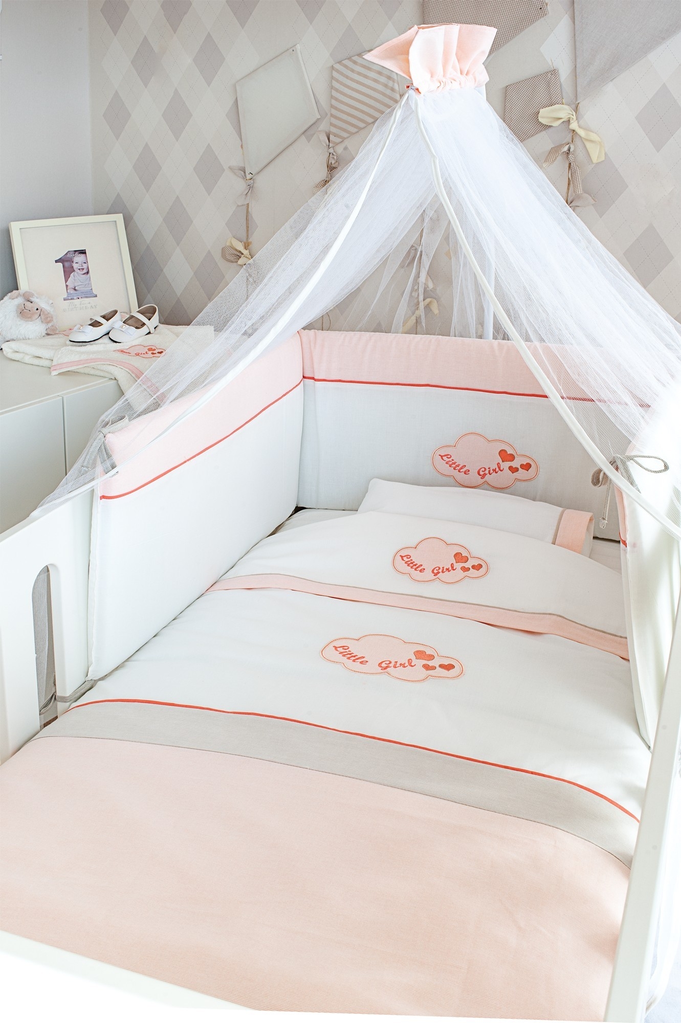 Σετ Πρόικας Πάπλωμα-Πάντα-Κουνουπιέρα Design 144 Oliver Baby