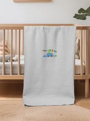 ΚΟΥΒΕΡΤΑ ΠΙΚΕ ΚΟΥΝΙΑΣ 110X140 ADAM HOME  DINO GREY