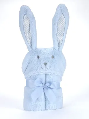 Κουβέρτα Pompon Rabbit 75Χ95cm Γαλάζιο MORA