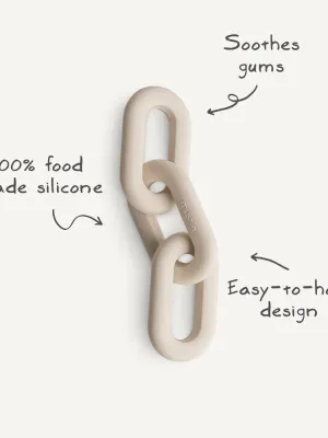 Μασητικό Παιχνίδι Αλυσίδα Σιλικόνης Natural - Mushie