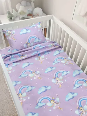 LINO BEBE ΣΕΤ ΣΕΝΤΟΝΙΑ ENHANCED RAINBOW LILAC 120X180