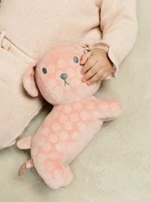 Λούτρινο Σκυλάκι Από Βελουτέ Ύφασμα 25cm Ροζ Miffy Flowers