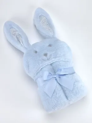 Κουβέρτα Pompon Rabbit 75Χ95cm Γαλάζιο MORA