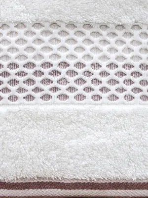 LINO Πετσέτα Σώματος (70x140) Igalo Λευκό/Ροζ