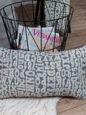 Μαξιλαροθήκη Letters 11 - 65x65cm δαπέδου