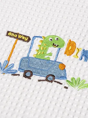 ΚΟΥΒΕΡΤΑ ΠΙΚΕ ΚΟΥΝΙΑΣ 110X140 ADAM HOME  DINO WHITE