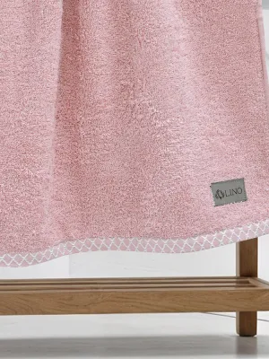 LINO Πετσέτα Προσώπου (50x90) Marley Κοραλί