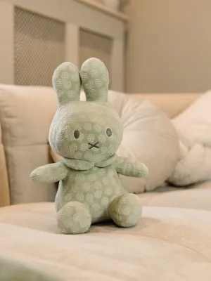 Λούτρινο Από Βελουτέ Ύφασμα 30cm Πράσινο Miffy Flowers