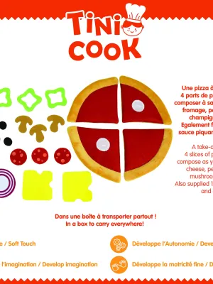 Υφασμάτινη Πίτσα με Σπάτουλα και Σάλτσα - Jemini