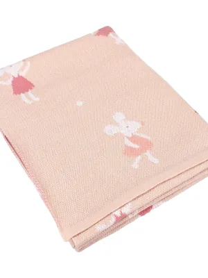 Κουβέρτα Ζακάρ 80x100cm Ποντίκι - KIDZROOM