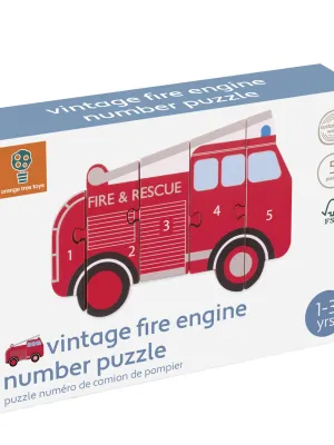 Παζλ Αριθμών Πυροσβεστική Orange Tree Toys