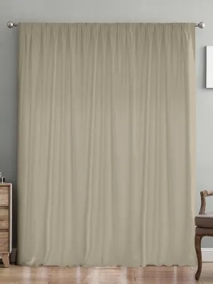 LINO ΚΟΥΡΤΙΝΑ SAMOS ΜΕ ΤΡΕΣΑ C91045 MOCCA 300Χ275