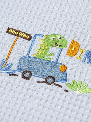 ΚΟΥΒΕΡΤΑ ΠΙΚΕ ΚΟΥΝΙΑΣ 110X140 ADAM HOME  DINO BLUE