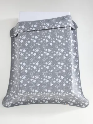 Κουβέρτα Ecology 80x110 cm Αστεράκια Γκρι MORA