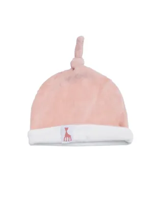 Βελουτέ Σκουφάκι 1-3 Μηνών - Σάπιο Μήλο - SOPHIE LA GIRAFE