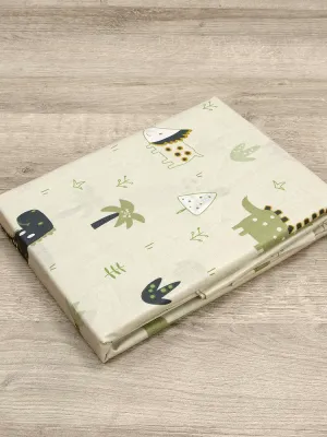 LINO BEBE ΣΕΤ ΣΕΝΤΟΝΙΑ DINO FOREST GREEN 120X180