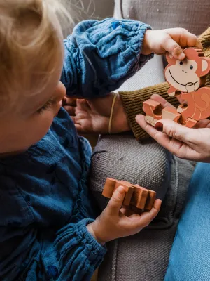 Μίνι Παζλ Μαϊμουδάκι Orange Tree Toys