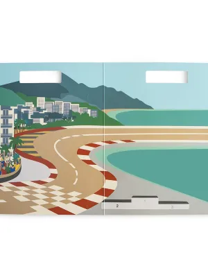 Βιβλίο με Επαναχρησιμοποιούμενα Αυτοκόλλητα Race Cars - Mushie