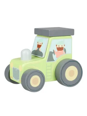 Τρακτέρ Push & Pull Farmyard Orange Tree Toys