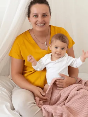 Κατωσέντονο με Λάστιχο Μακώ Jersey Μέντα Σκούρο 70x140cm Trois Kilos Sept